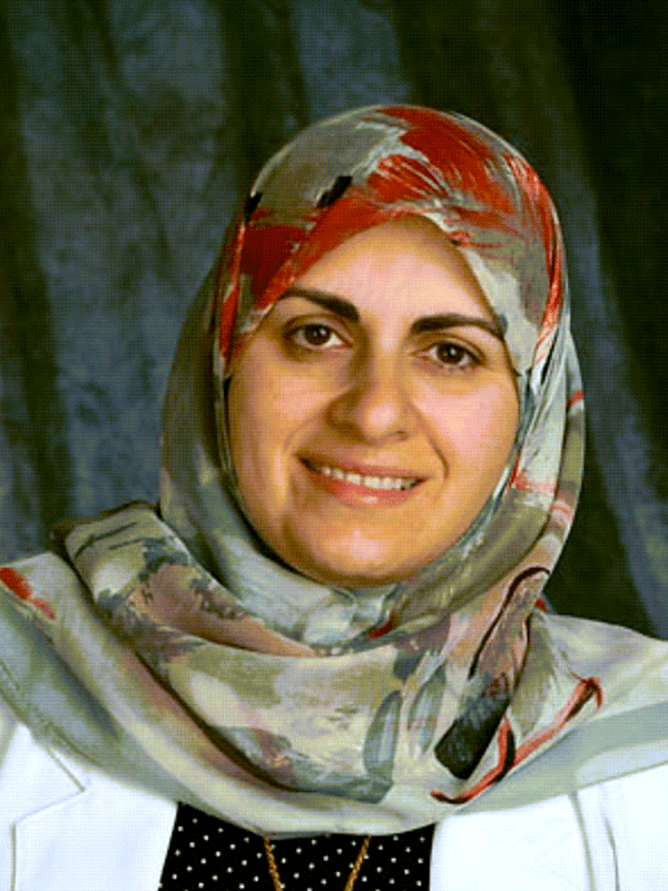 Photo shows the smiling face of Dr. Nassrine Noureddine