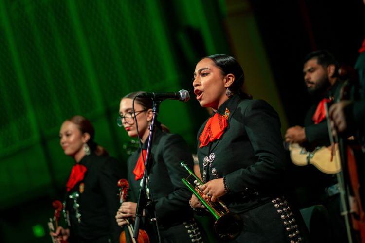 墨西哥流浪乐队Ocelotlán表演